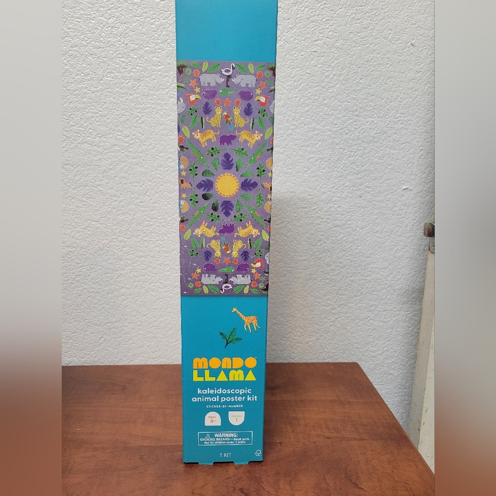 Mondo Llama Kaleidoscopic Animal Poster Kit Nib